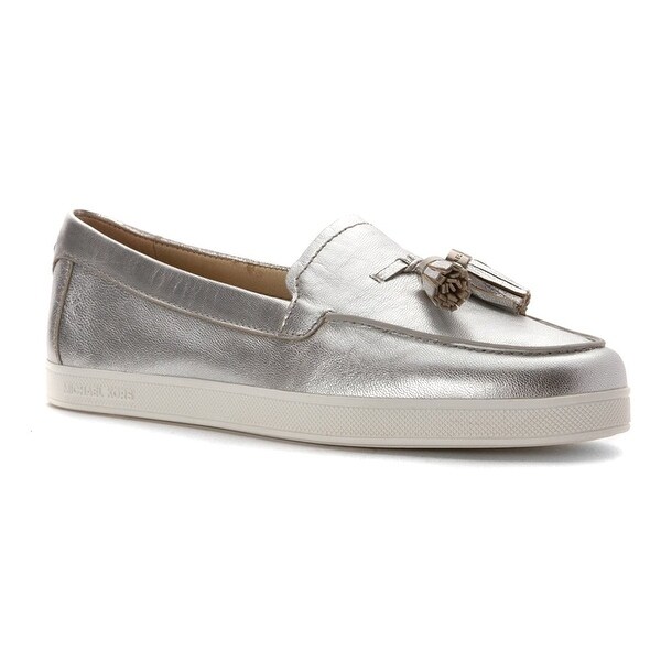 michael kors loafers womens silver