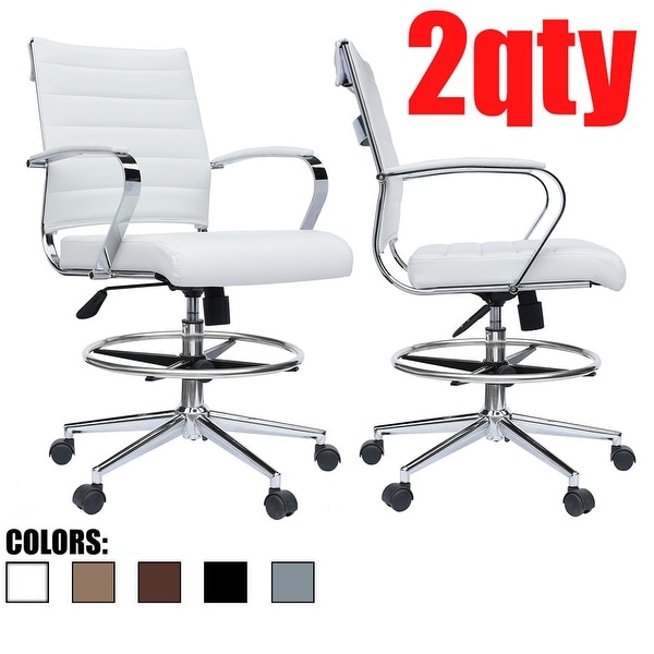White office online chair adjustable arms