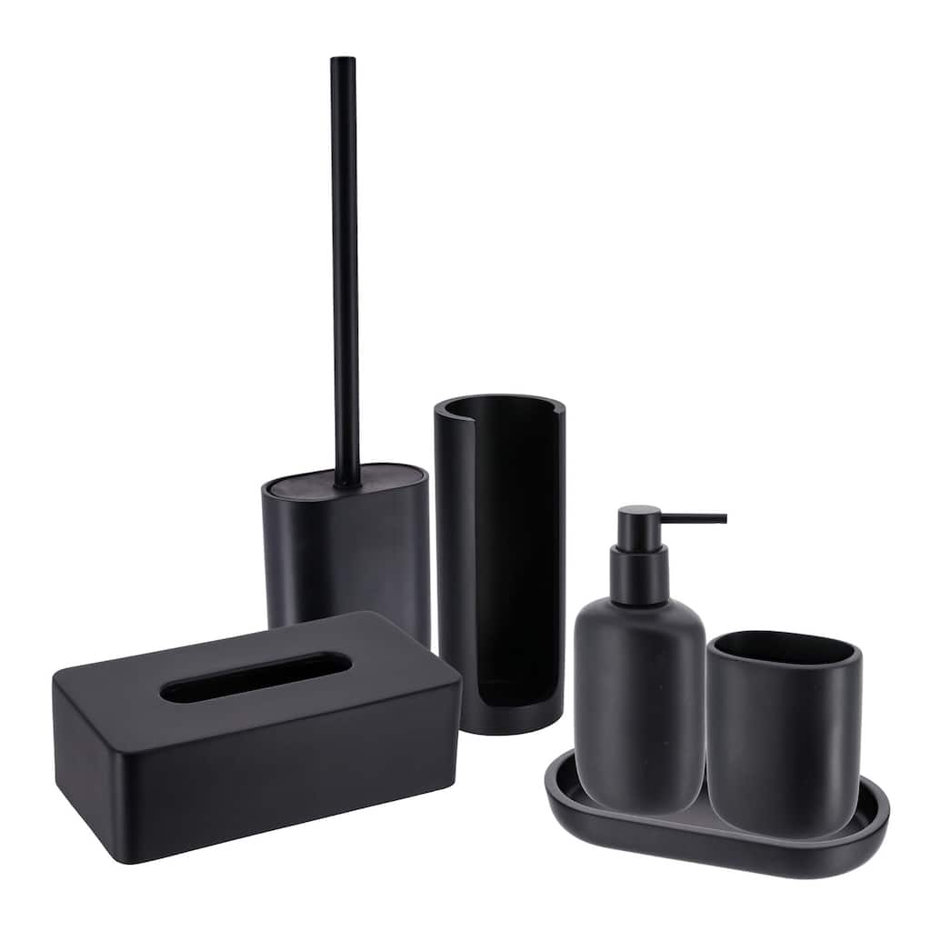 6-Piece Minimalist Bathroom Accessory Set