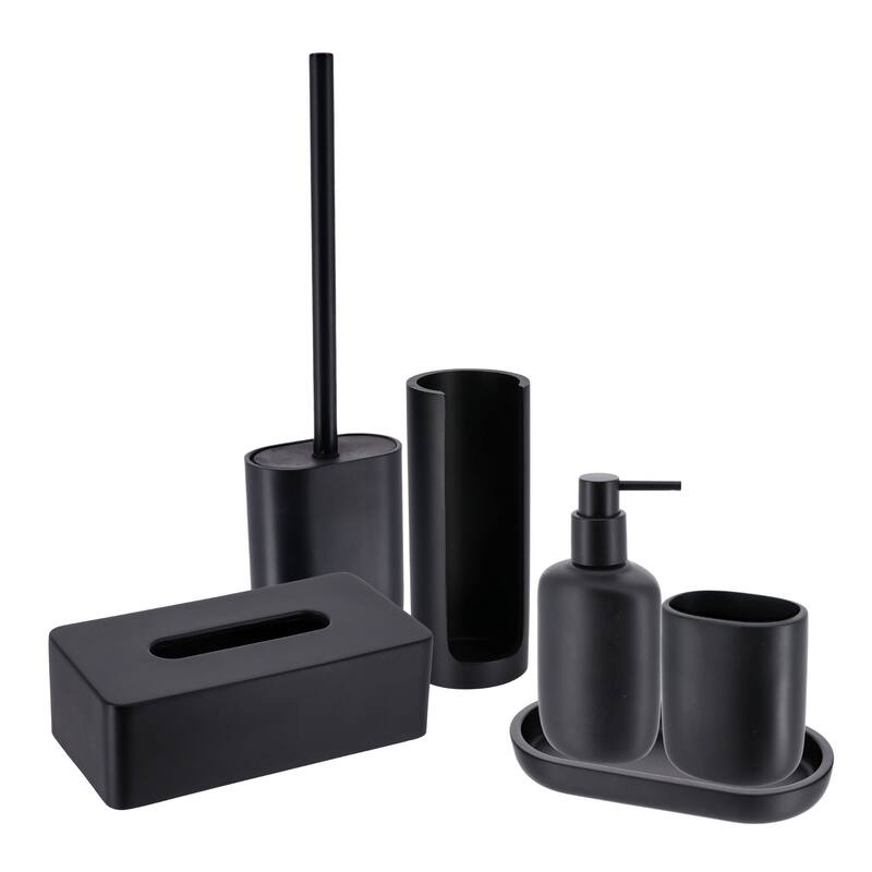 6-Piece Minimalist Bathroom Accessory Set