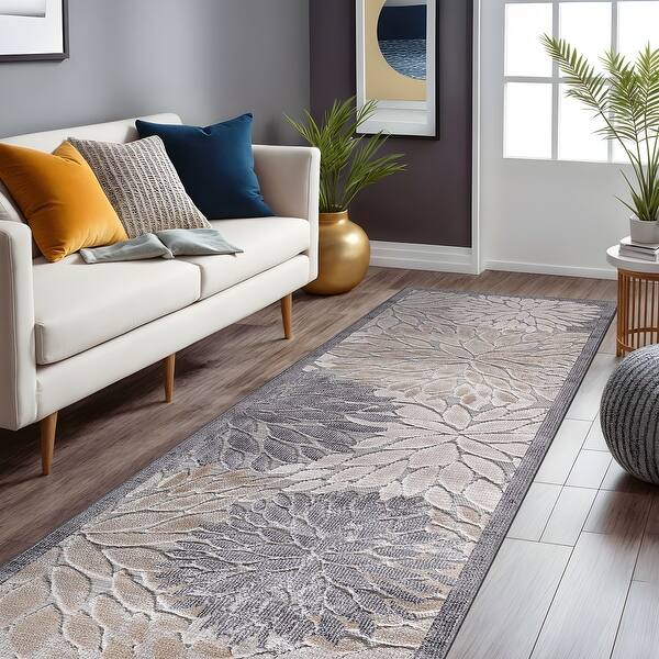 Beverly Rug Equator Floral Tropical Indoor Outdoor Rug - On Sale - Bed ...