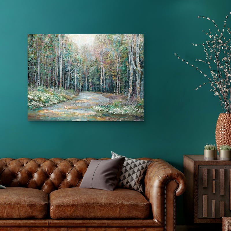 Spring Trail by Studio Arts Canvas Art Print