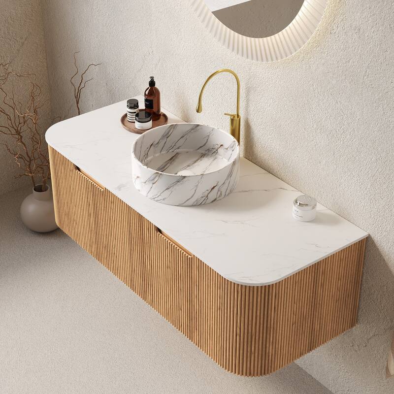Wall Mounted Bathroom Vanity with Sink