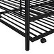 preview thumbnail 7 of 17, Black Twin over Twin Size Metal Bunk Bed With Trundle, Can be Divided into Two Beds
