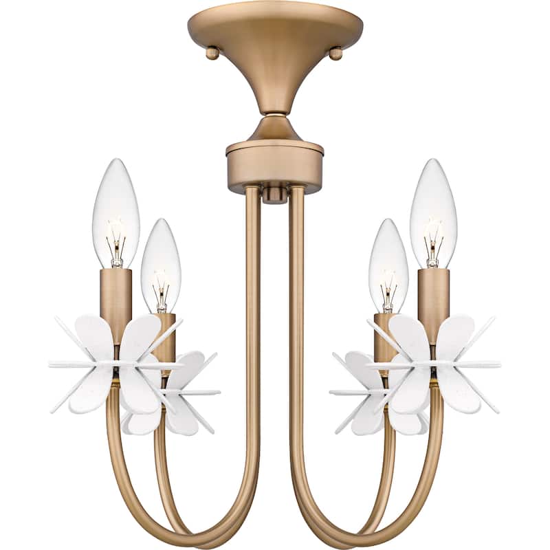 Remy 4-Light Bronze Gold Semi-Flush Mount