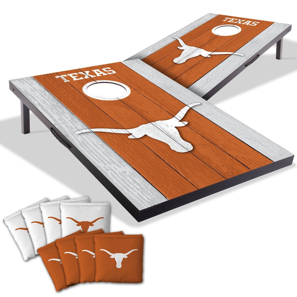 Texas Longhorns NCAA Compact 2x3 Tailgate Cornhole Board Set