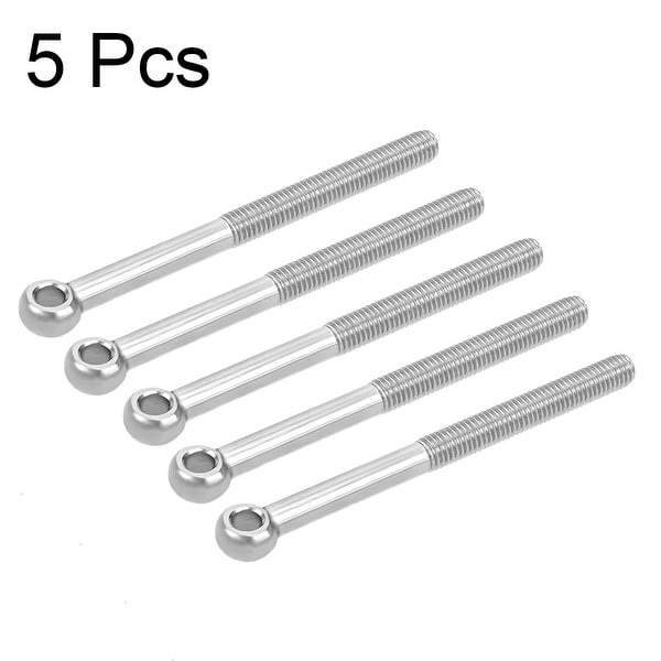 M8x100mm 304 Stainless Steel Machine Shoulder Lifting Bolt 5-Ring Eye Bolt.