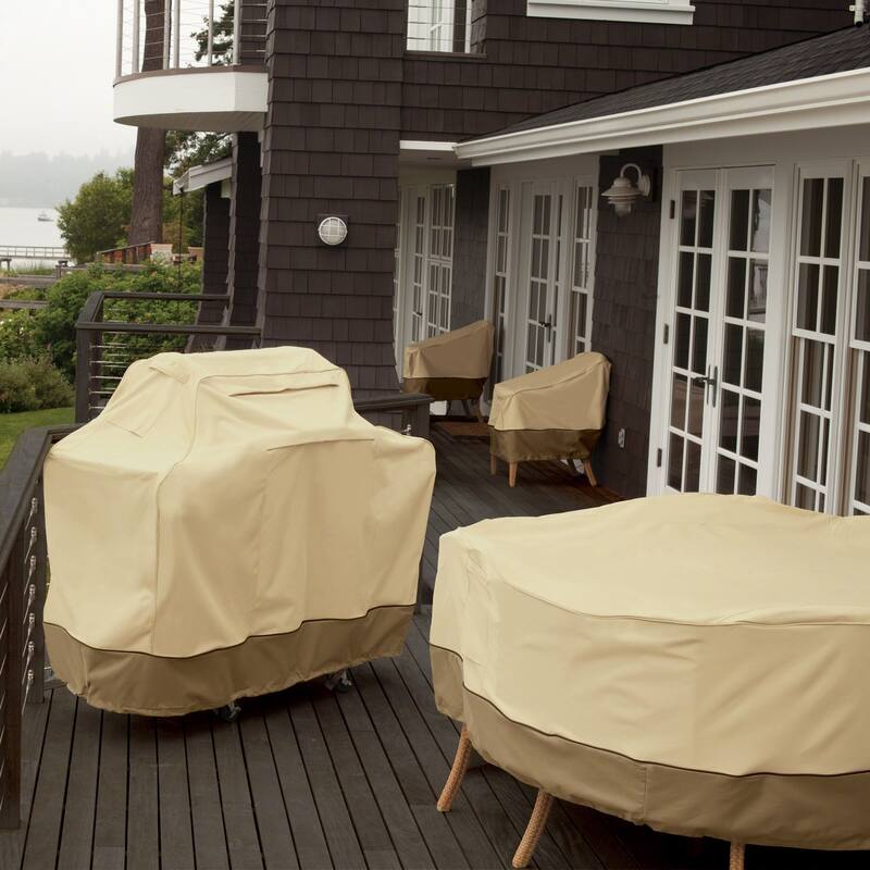 Classic Accessories Veranda Water-Resistant 45 Inch Island BBQ Grill Top Cover