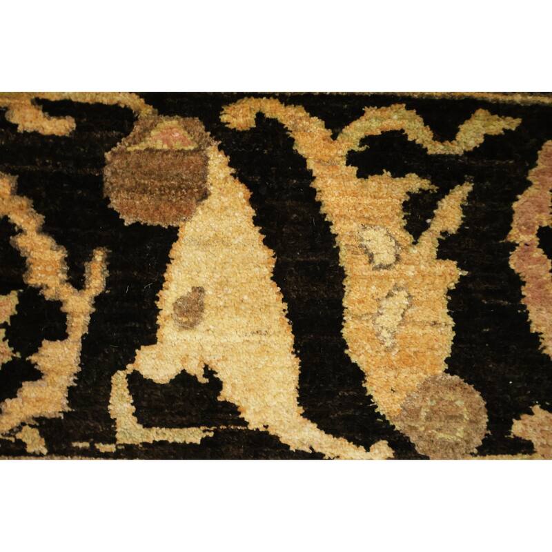 Hand Knotted Oriental 100% Wool Carpet Traditional All-Over Red Ziegler Area Rug - 9' 7'' X 7' 10''