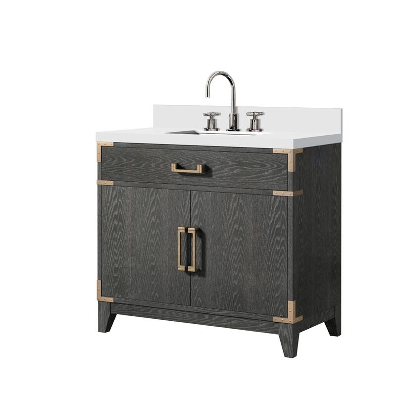 Laurel Bath Vanity Quartz Top, Sink and Faucet
