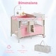 preview thumbnail 3 of 7, Gymax 5 in 1 Pack & Play w/Diaper Changer Cozy Mattress Lockable