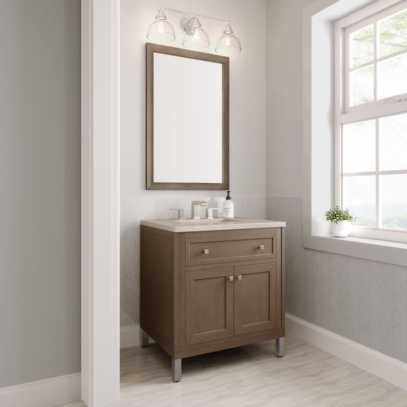 James Martin Vanities Chicago 30" Single Basin Hardwood Vanity Set