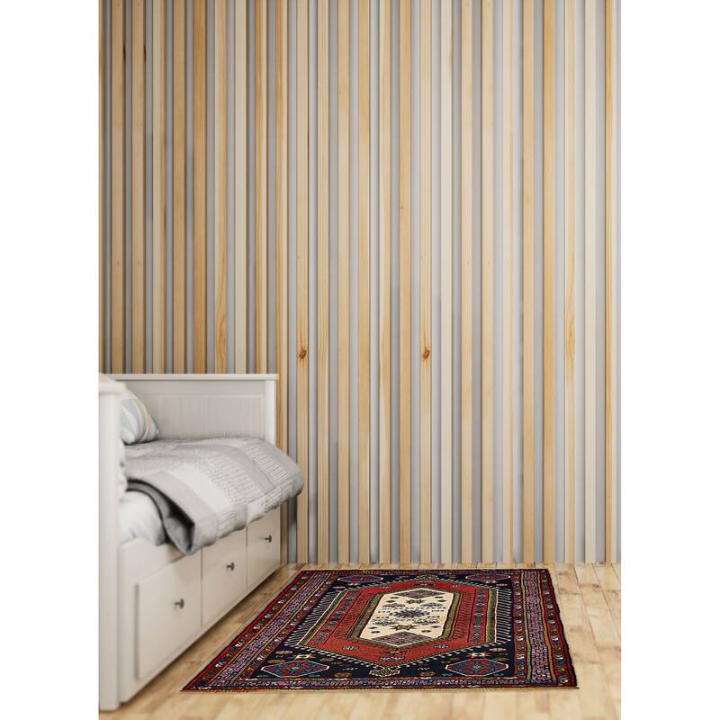 ECARPETGALLERY Hand-knotted Melis Vintage Dark Copper Wool Rug - 4'1 x 5'8