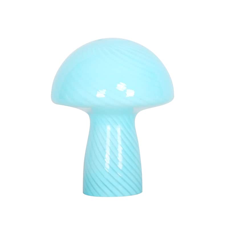 Glass Mushroom Lamp Translucent Small Nightstandable Lamps