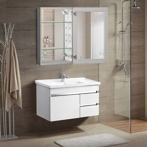 Shop 20 x 26 Inch Frameless Bathroom Medicine Cabinet ...