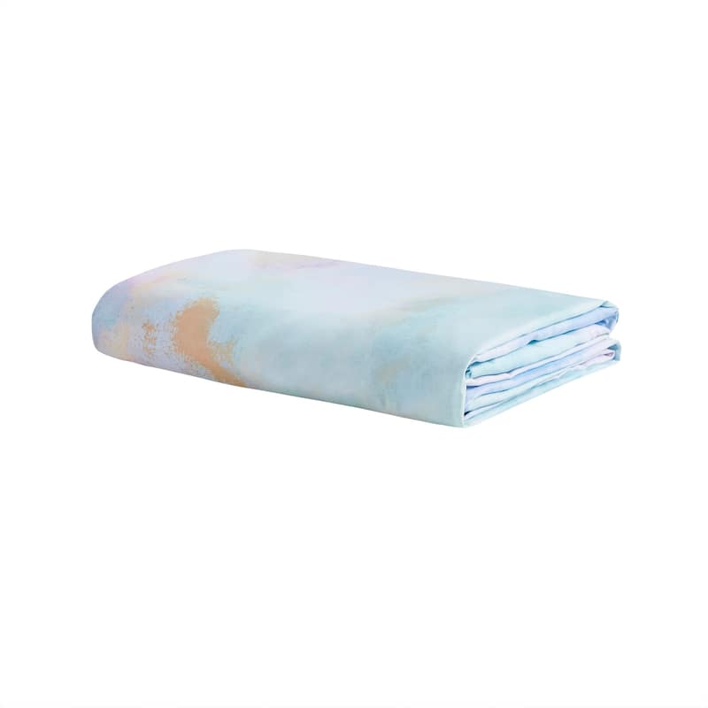 Intelligent Design Karissa Watercolor Tie Dye Printed Duvet Cover Set with Throw Pillow