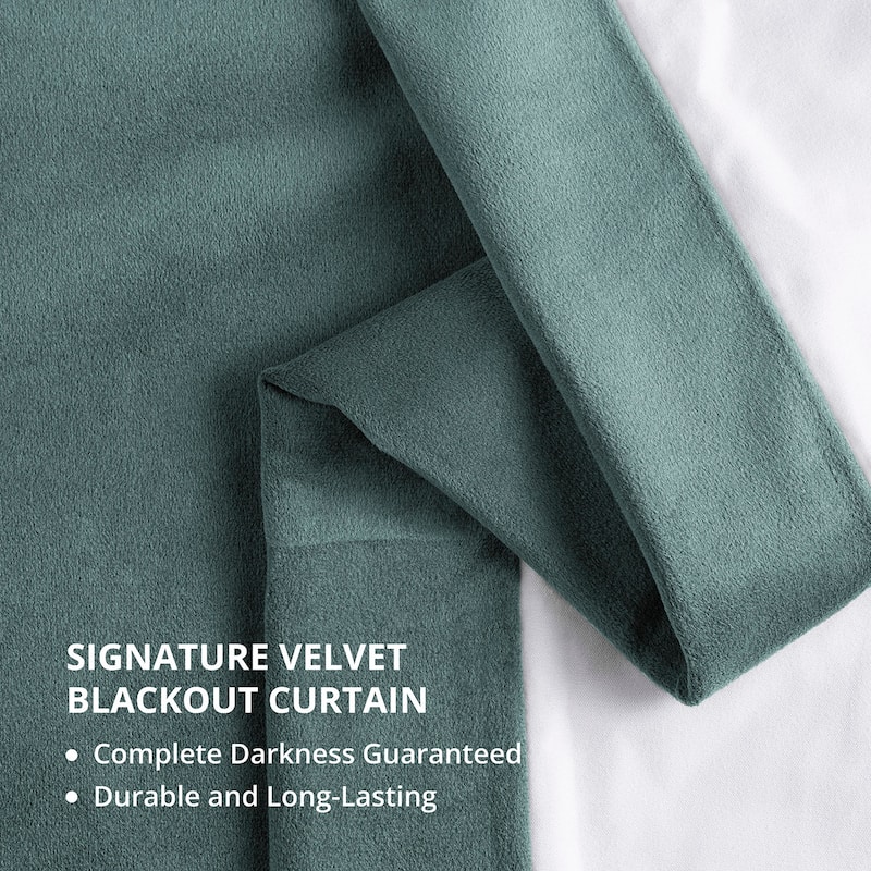 Exclusive Fabrics Signature Blackout Velvet Curtain (1 Panel)