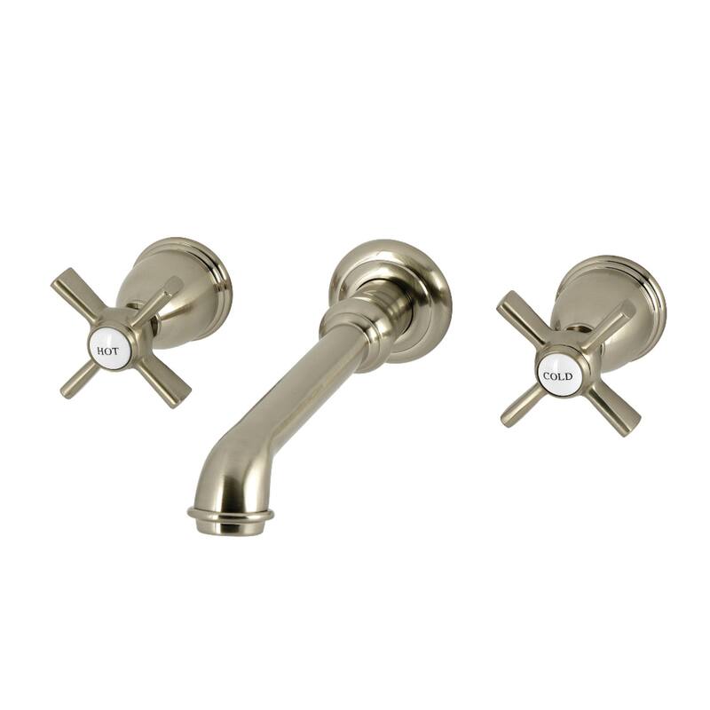 Kingston Brass Millennium Two-Handle Wall Mount Roman Tub Faucet - Brushed Nickel