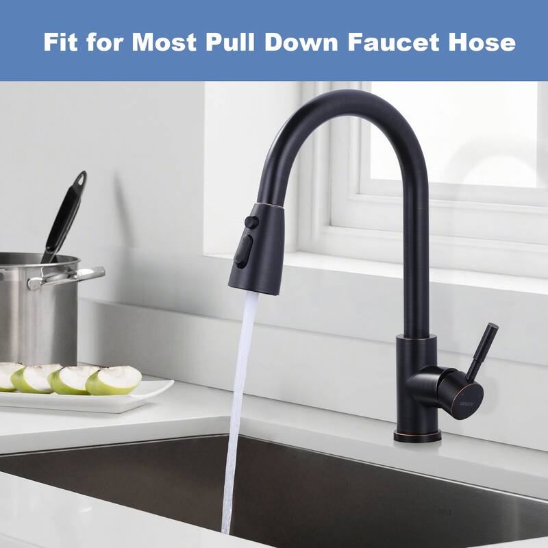 WOWOW 3 Function Kitchen Faucets Head Replacement with 9-Adapters