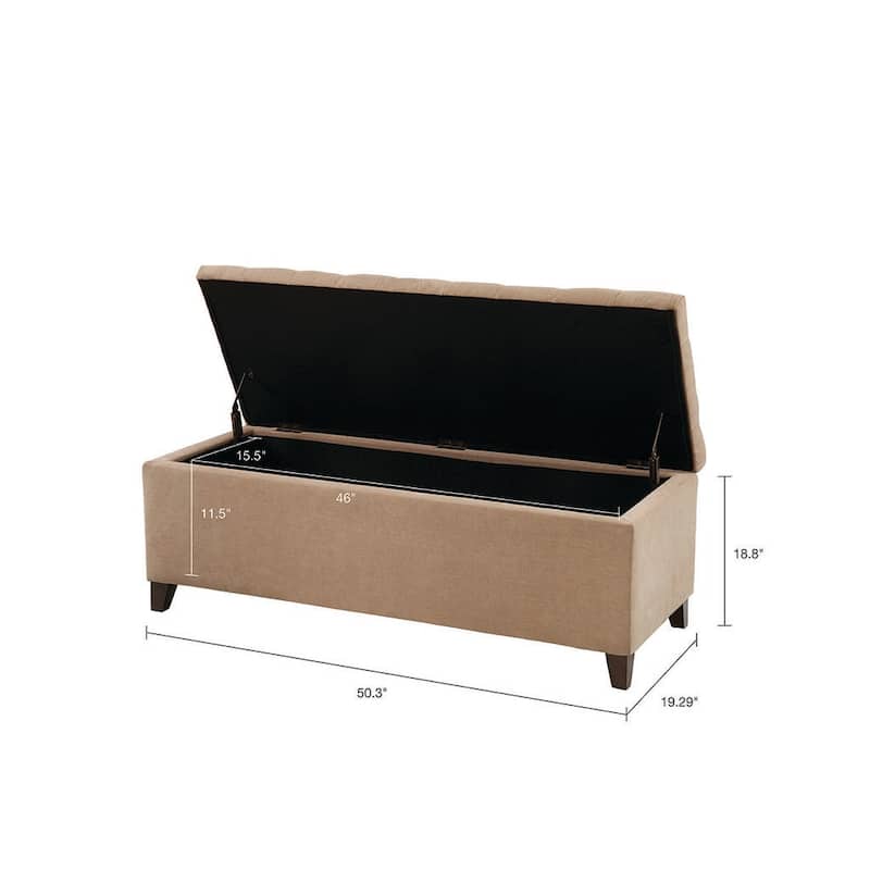 Tufted Top Soft Close Storage Bench