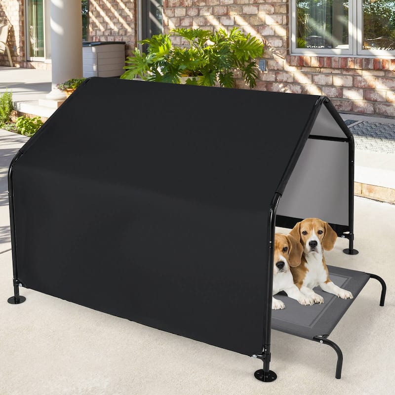 Costway Outdoor Dog Shade Shelter for Small Medium Large Breeds Pet - See Details