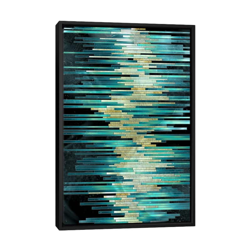 iCanvas "Spirit With Mechanism" by 5by5collective Framed Canvas Print - Black - 48x32