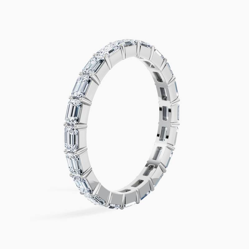Auriya 14k Gold Emerald East-West Lab Grown Diamond Eternity Band 2.00 - 9.00 ct. tw. (F-G, VS)