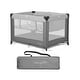 preview thumbnail 16 of 26, Dream On Me Zazzy Portable Playard with Bassinet Grey