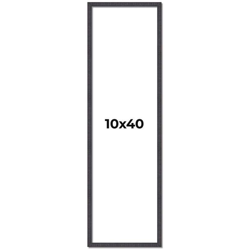10x40 Frame Brown Solid Wood Picture Frame - Complete Modern Photo