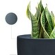 preview thumbnail 5 of 4, Durx-litecrete Lightweight Concrete Modern Seamless Round Cement Color Planter-Small - 10" W x 9" H