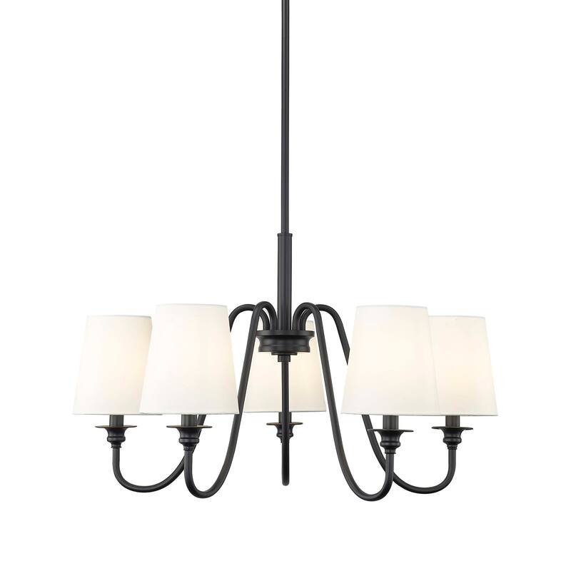Z-Lite 7509-5-26 Gianna 5 Light 26" Wide Chandelier - Matte Black