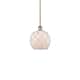 Option Antique Brass / White Glass with White Rope