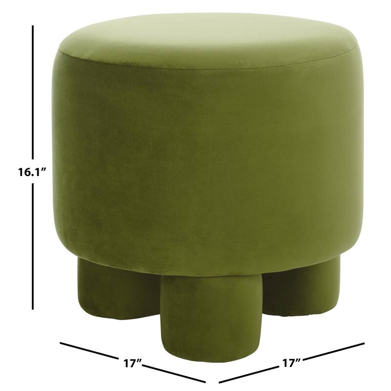 SAFAVIEH Naref Upholstered Ottoman Foot Stool