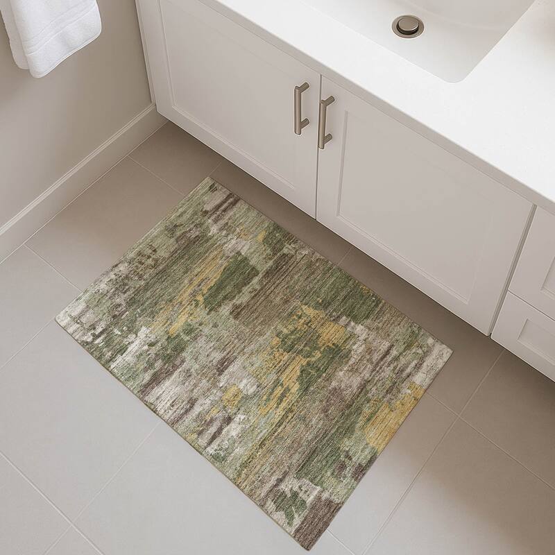 Machine Washable Indoor/ Outdoor Chic Veta Chantille Rug