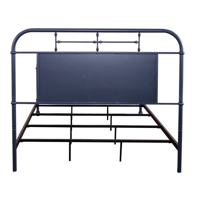 Vintage Series Distressed Metal Queen Metal Bed