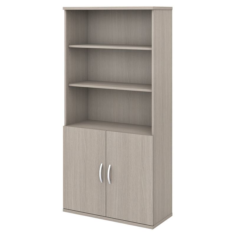 Studio C 5 Shelf Bookcase with Doors by Bush Business Furniture