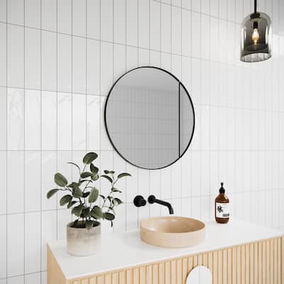 One Door Steel Frame Round Shape Medicine Cabinet
