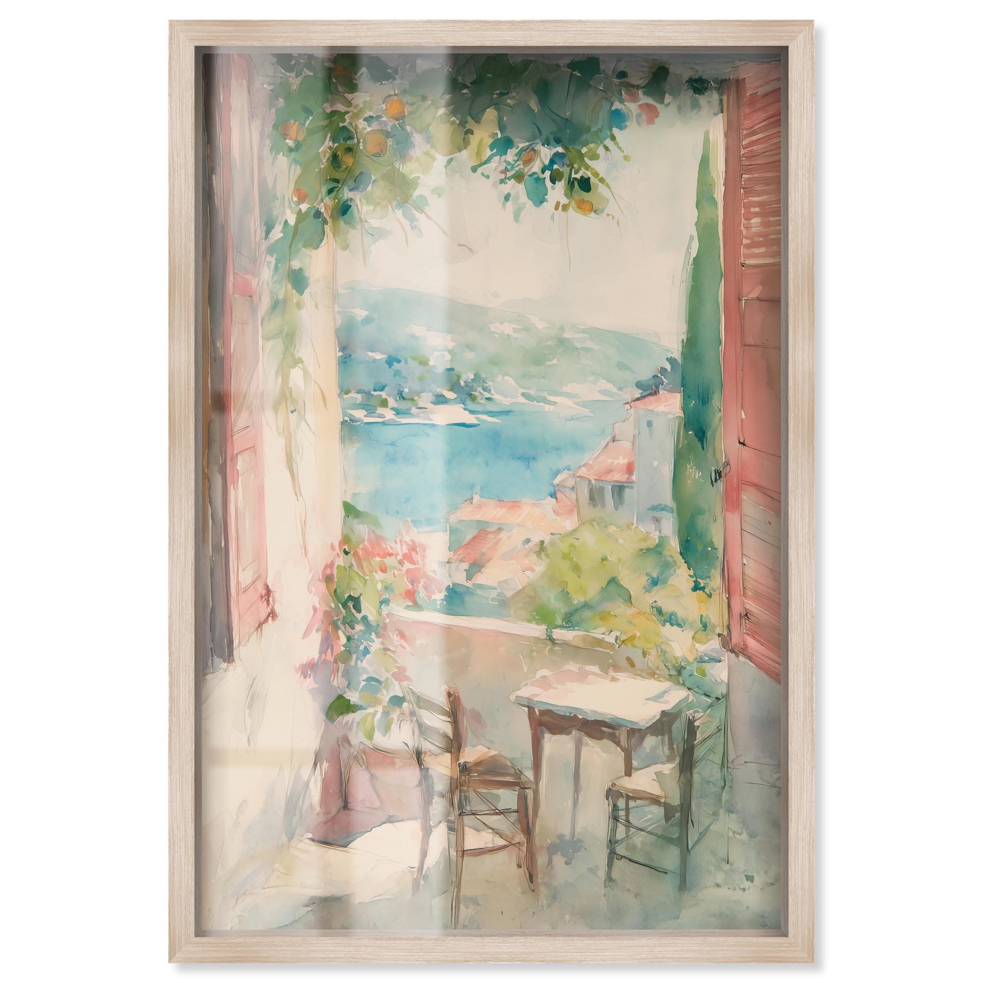 Feel the Breeze Coastal Wall Decor Shadowbox Print by Art Remedy