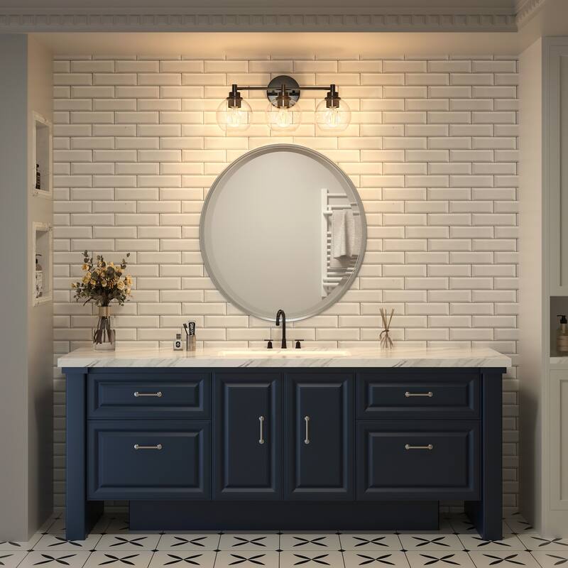 Dimmable Bathroom Vanity Light Globe Glass Shades