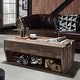 preview thumbnail 1 of 14, Furniture of America Rere Rustic 41-inch Wood 2-Shelf Lift-top Coffee Table Reclaimed Oak