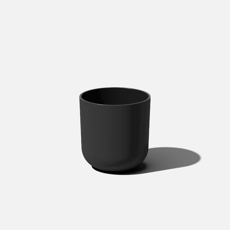 Pure Series Kona Modern Round Planter - 10 inches - Black