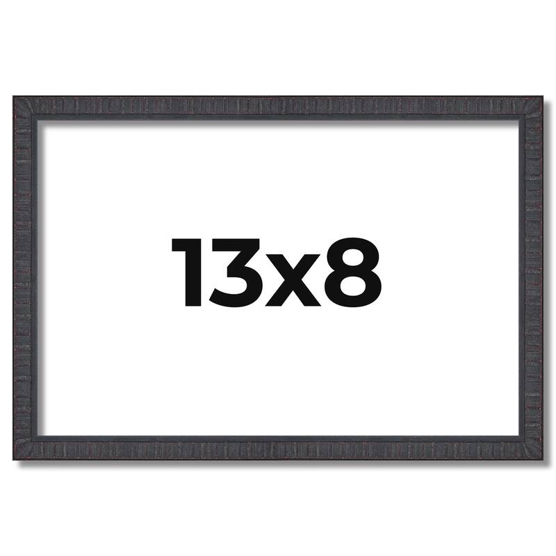 13x8 Frame Brown Solid Wood Picture Frame - Complete Modern Photo
