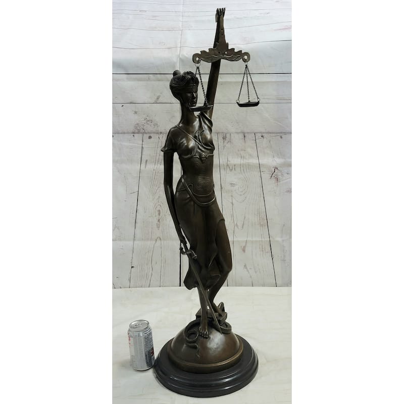 Themis Justitia Hot Cast Bronze Blind Lady Of Justice Lawyer Attorney Gift Decor