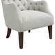 preview thumbnail 4 of 8, Hannah Button Tufted Wing Chair