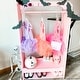 preview thumbnail 3 of 12, Teamson Kids Little Princess Dress Up Armoire with Mirror, Storage Hooks, Shoe Shelves, Hanging Rod, Pink Wardrobe Organizer