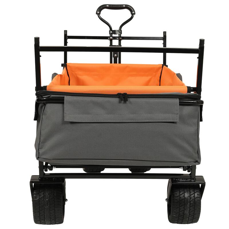 480lb Canopy Wagon with 7" Wheels - Lightweight Foldable for Camping