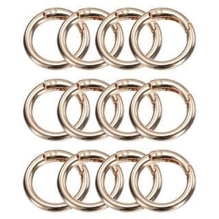 Spring Snap Key Ring Metal Spring O Rings Trigger Spring Keyrings Buckle Round Snap Clip for ...
