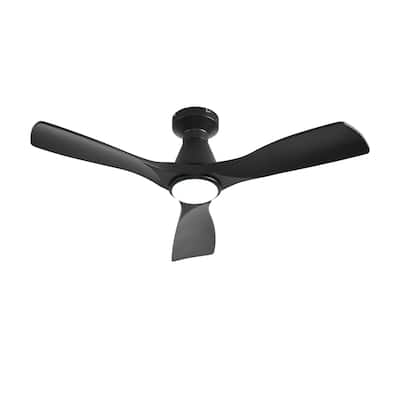 Ceiling Fans with Lights and APP: Flush Mount Low Profile Ceiling Fan for Bedroom - Dimmable Indoor Outdoor Fan