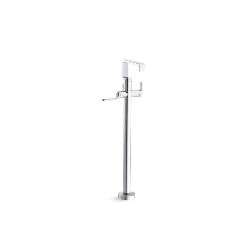 Kallista P34238-LV Guise Collection Floor Mounted Clawfoot Roman Tub - Polished Chrome