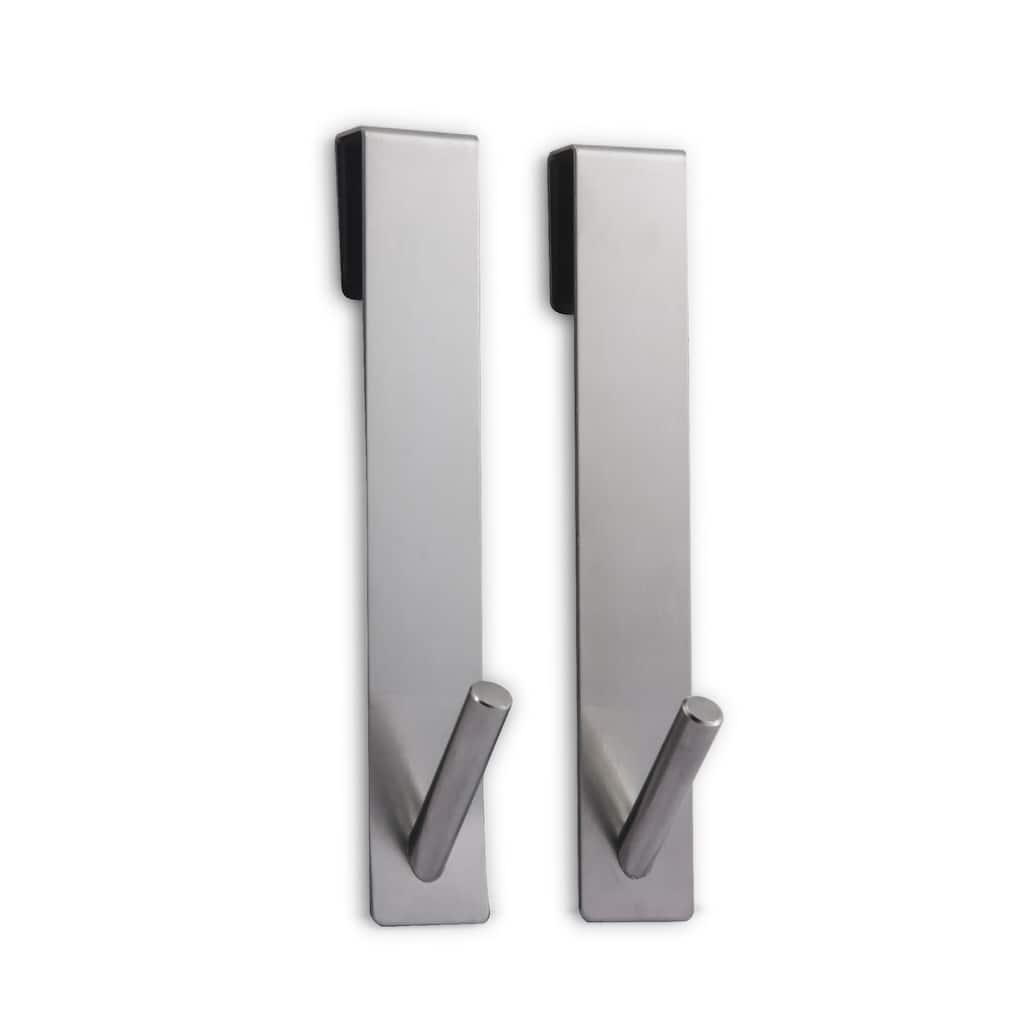 IH Casa Decor Set Of 2 Satin Over The Glass Door Single Hook